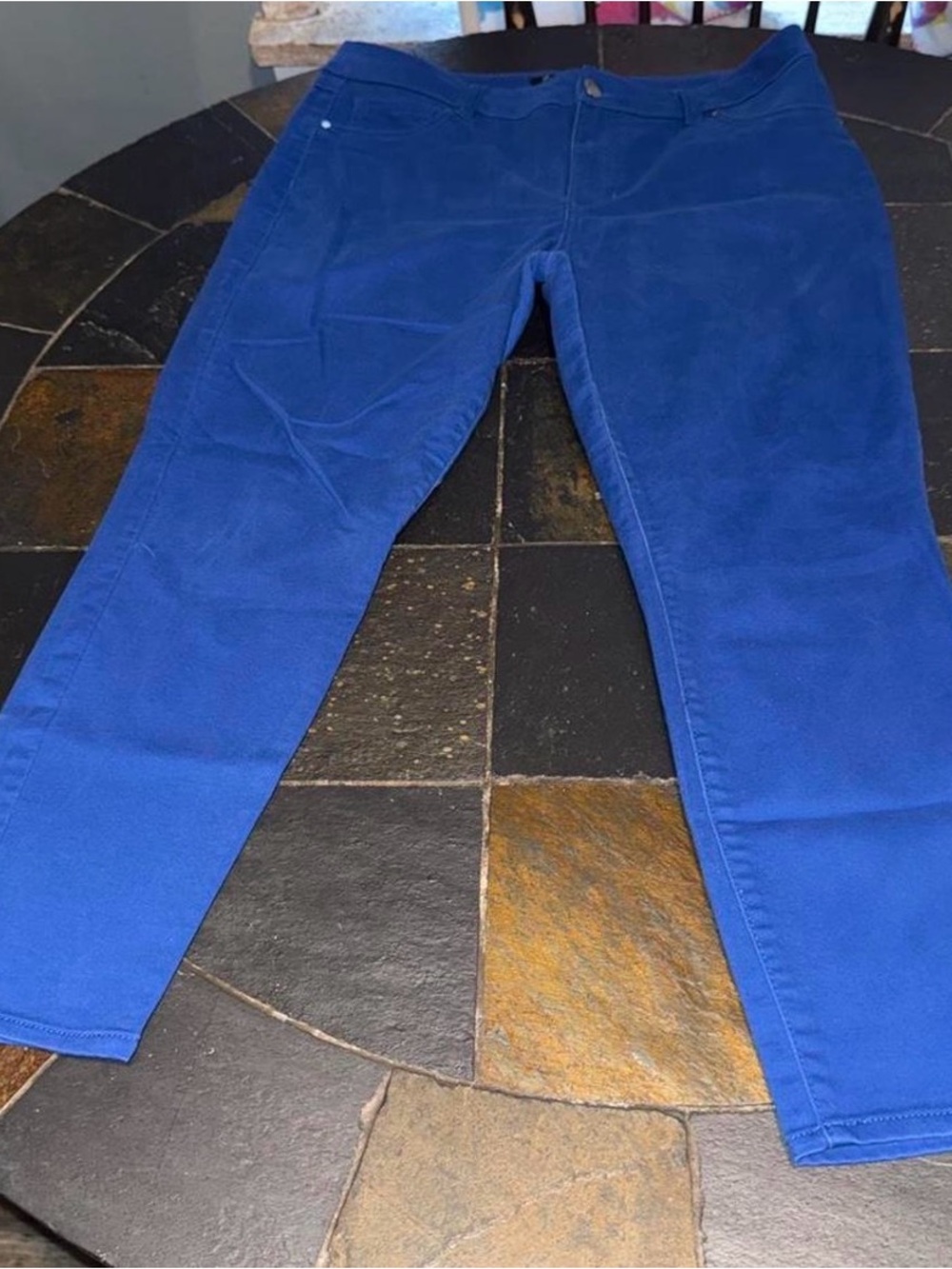d. jeans Women's Skinny Stretch Jeans in Royal Blue